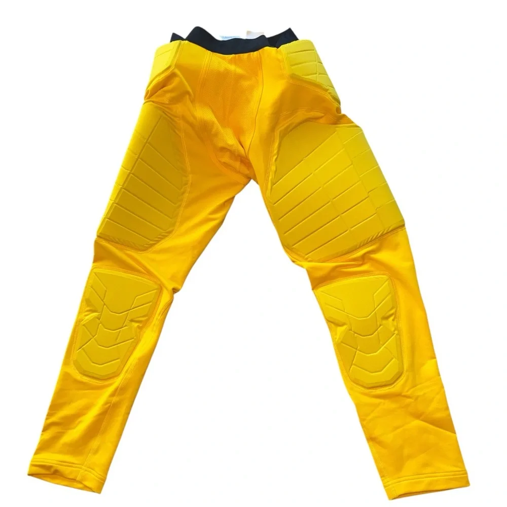 NWOT NIKE Pro Hyperstrong Yellow Padded Football Pants Hip Thigh Knee Pads